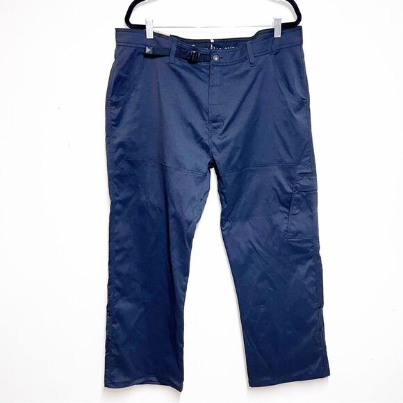 NWT Prana Mens Black Stretch Zion Scotchgard Convertible Hiking Pant Sz XXL $130 - Picture 3 of 8